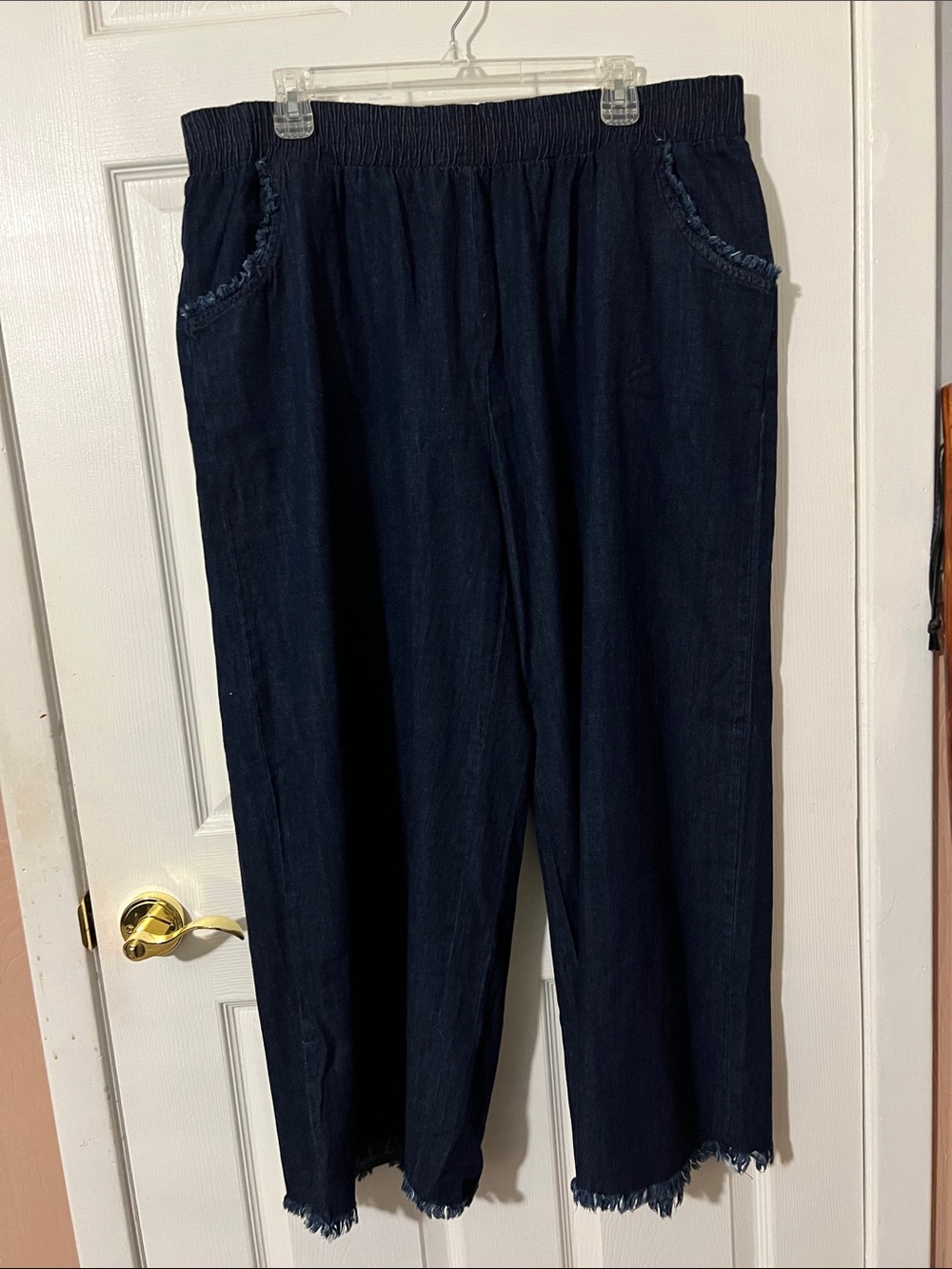 NWT Umgee Denim Pants 2XL Frayed Hem